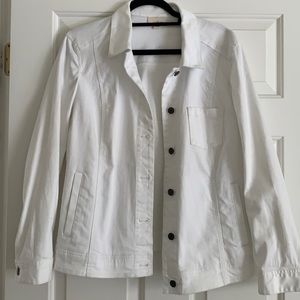 J.Jill White Denim Jacket
